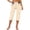 02#Beige, variant on Cargo Capris For Women With Pockets Casual Drawstring Baggy Petite Pants Lightweight Low Rise Hiking Athletic Work Joggers Color blocking