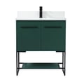 thumbnail image 3 of Elegant Decor Sloane 30" MDF Single Bathroom Vanity with Backsplash in Green, 3 of 8