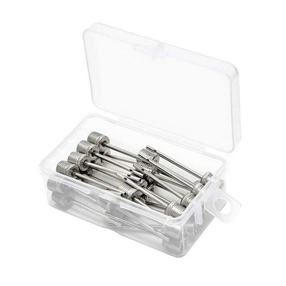 SIEYIO 30 Pcs Airs Pump Inflation Needle Stainless Steel Basketball Inflating Pins
