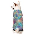 thumbnail image 1 of Balery blue pink colorful cracked texture Sudadera con Capucha para Perros Pequeños – Ropa para Mascotas, Disfraz para Perros y Gatos, Ideal para Fiestas y Cosplay-Small, 1 of 7