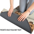 thumbnail image 3 of Dachshund Footprint Hot Yoga Mat Towel Non Slip for Hot Yoga - Quick-Drying Yoga Mat Cover with 4 Corner Pockets with Travel Bag - Hot Yoga Towel Non Slip 74"x26", 3 of 6