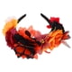 thumbnail image 4 of Diadema de mariposa con flores de carnaval, accesorio floral para festivales, disfraz de Halloween, elegante decoración para el cabello para mujeres, 4 of 7