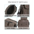 thumbnail image 5 of LAVA Small Canvas Crossbody Bag for Men Women Multi- Pockets Shoulder Purse Vintage Messenger Bags for Travel Work Business Gray, 5 of 11