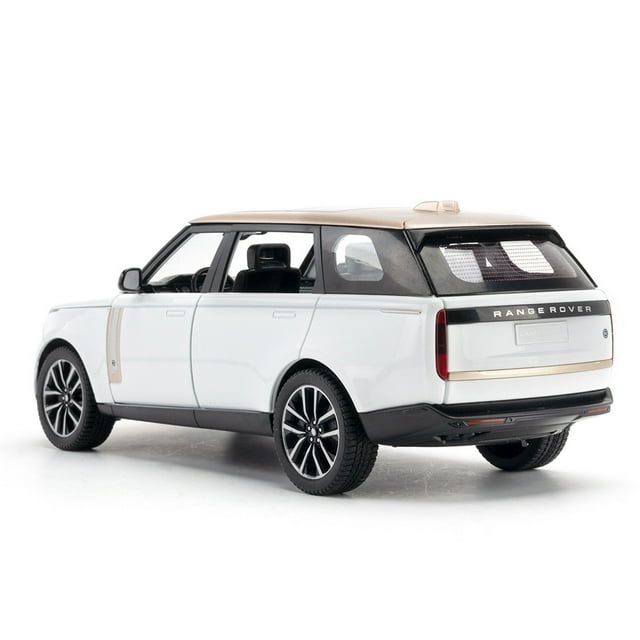 (Boîte en Mousse) simulation 1 à 24 Range Rover SV2022 Modèle de Voiture SUV en Alliage Décoration