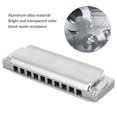 thumbnail image 4 of Blues Harmonica 10 Holes Mouthorgan Metal Frets Professional Beginner Wind Instrument, 4 of 4