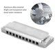 thumbnail image 4 of Blues Harmonica 10 Holes Mouthorgan Metal Frets Professional Beginner Wind Instrument, 4 of 4