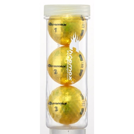 Chromax M5 Metallic High Visibility Yellow Golf Balls, Tube of 3, NEW