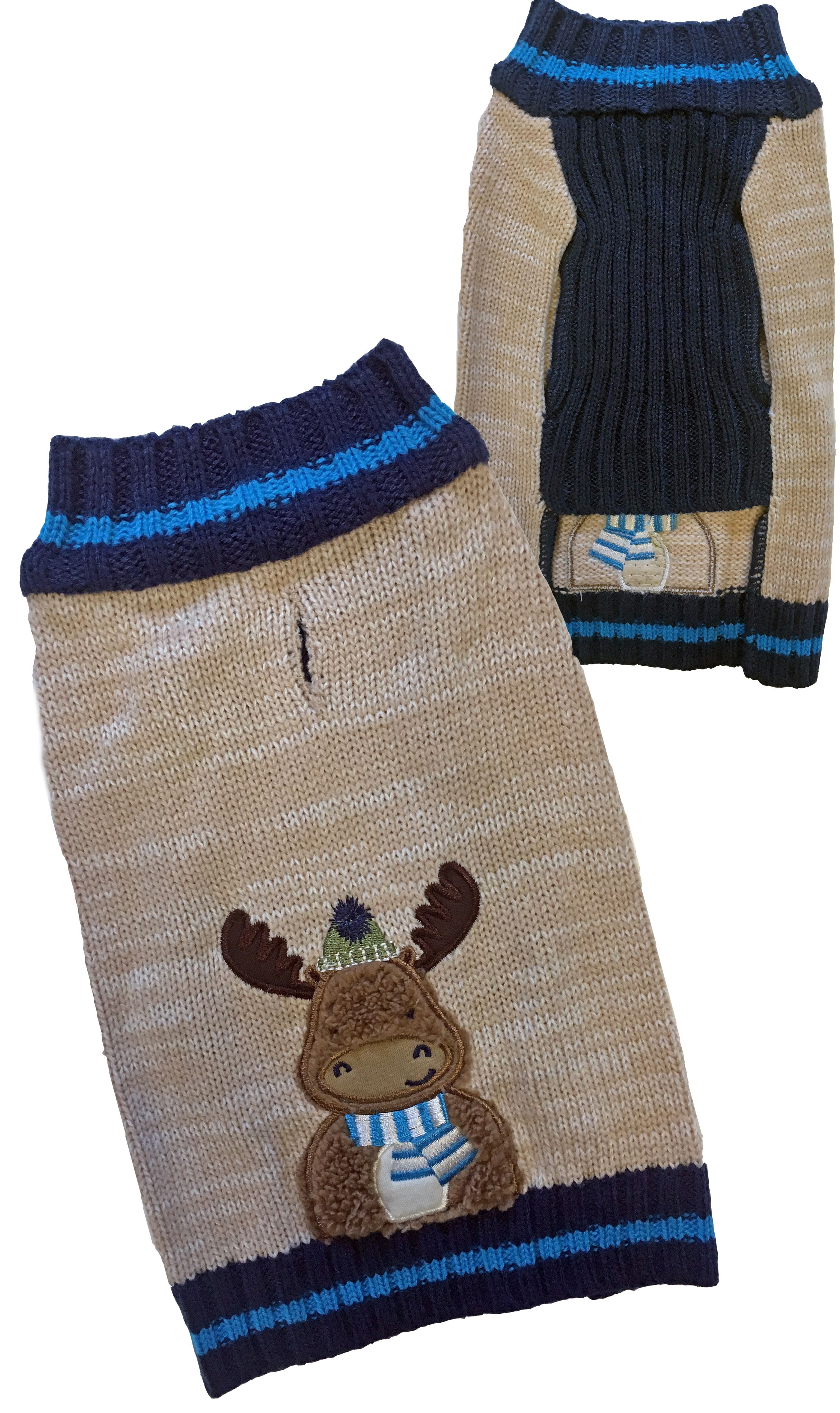 Petrageous Dog Sweater Acadia Moose Turtleneck Winter Christmas XS S M XL 