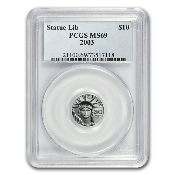 2003 1/10 oz American Platinum Eagle MS-69 PCGS