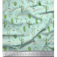 thumbnail image 1 of Soimoi Georgette Viscose Fabric Cactus Tree Fabric Prints by Yard 42 Inch Wide, 1 of 3