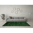 thumbnail image 3 of Ahgly Company Indoor Round Abstract Emerald Green Modern Area Rugs, 7' Round, 3 of 4