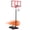 Red, variant on Sweetcrispy Kids Basketball Hoop Adjustable Height 5.1-8.5ft, Portable Indoor Outdoor Play Set with Enlarged Base PC Backboard for Driveway Backyard, White