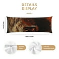 thumbnail image 2 of Naloa Cool Flame Lion A Super Soft 20x60 Body Pillow Case,Long Side Hidden Zipper（PILLOWS ARE NOT INCLUDED）, 2 of 6