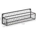 thumbnail image 4 of MyGift 12 Inch Black Chicken Wire Spice Racks, Set of 2, 4 of 6