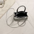 thumbnail image 2 of Bolso de mujer PU cuero acolchado Casual mujer monedero niñas embrague (plata) Ehuebsd Para Estrenar, 2 of 9
