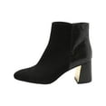 thumbnail image 2 of XOXO Womens Kahana Faux Suede Snake Print Booties Black 6.5 Medium (B,M), 2 of 3