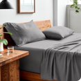 thumbnail image 1 of Washed King Sheet Set Premium UltraSoft Microfiber Bed Sheets Double Brushed Hypoallergenic Stain (King Washed Pebble Beach), 1 of 7