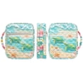 thumbnail image 3 of Xixirimido Bible Cover Case for Women Men, Large Bible Bag Bible Study Supplies Accessories Quilted Bible Carrying Cases with Handle Christian Gift, Green Turtles Beach Starfish, 3 of 7