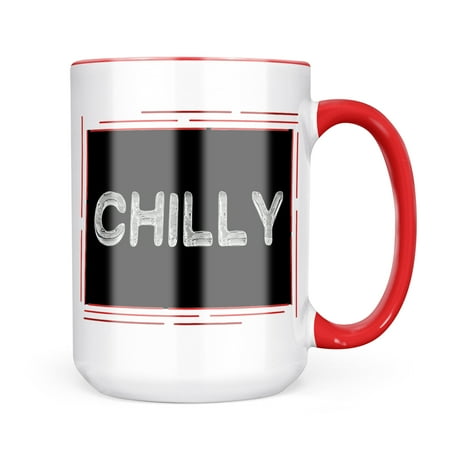 

Neonblond Chilly Clear Ice Cubes on Black Mug gift for Coffee Tea lovers