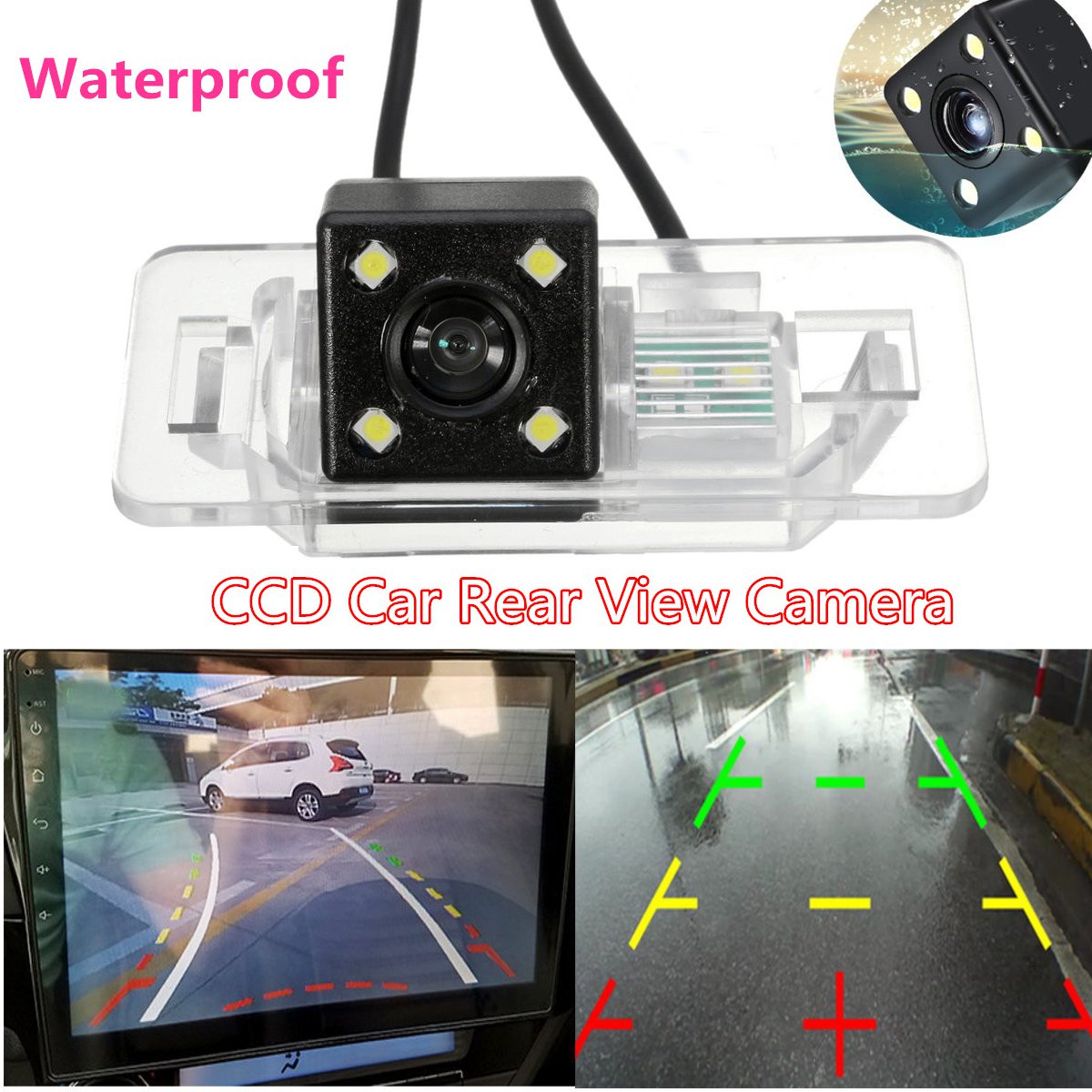 170° CCD Night Vision Backup Reverse Rear View Camera For BMW E39 E46