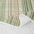 thumbnail image 5 of Manfei Vintage Grid Twin Quilt Set,Modern Check Twin Coverlet Set,Green,2pcs,1 Bedspread and 1 Pillowcase, 5 of 7