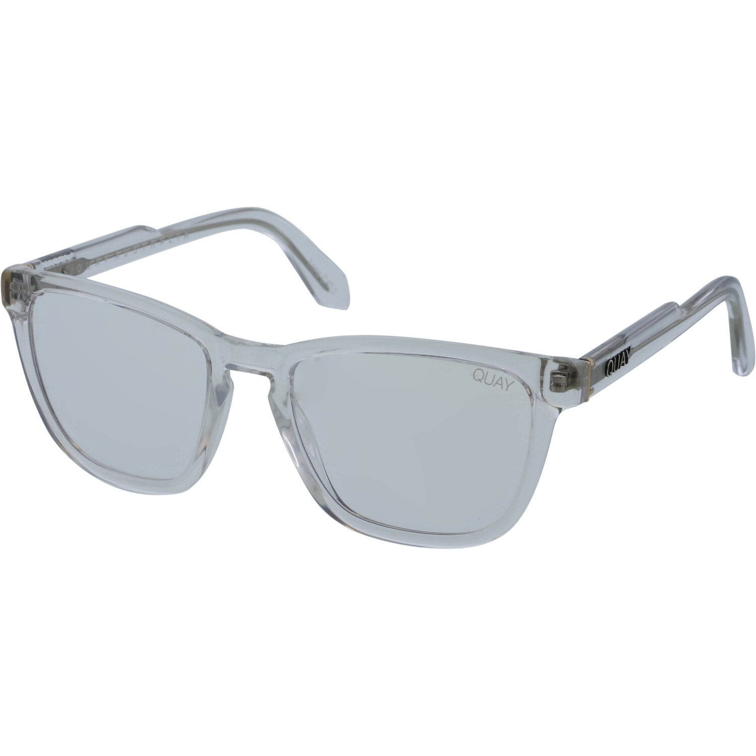 Quay Quay Men's Hardwire QU000313CLR/CLRBLT Clear Square Sunglasses