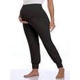 thumbnail image 3 of QELUSQELUS Women Pregnant Over The Belly Comfy Solid Loungewear Trousers Maternity Pants, 3 of 3