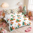 thumbnail image 2 of Manfei Fox King Bedding 7 Pieces Holiday King Bed in a Bag, Magenta Black, Xmas Reversible, 2 of 6