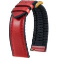 thumbnail image 2 of EFEMF-Leather Watch Band 14mm 16mm 18mm 19mm 20mm 21mm 22mm Quick Release Premium Oil Wax Leather and Breathable Silicone Hybrid Watch Bands Replacement Strap for Men Women, 2 of 2