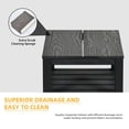 thumbnail image 3 of DWVO 3 Tier Corner Shelf, Corner Shower Shelf Bathroom Shelf, Night Stand & End Table for Bathroom, Backyard, Porch, Balcony,Living Room and, Bedroom - Black, 3 of 10