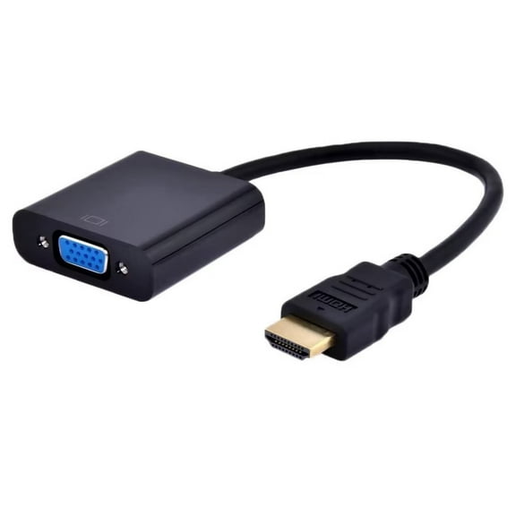 HDMI to VGA Cable Adapter Converter 15 Pin d Sub, HDMI Gold Male to VGA Female Connector Cord