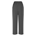 thumbnail image 3 of Women Wide Leg Sweatpants Cotton Baggy New Wide Leg Yoga Pants for Women Plus Size Trousers High Waist Pajamas Pants Casual Sweatpants with Pockets Dark Gray XXL, 3 of 7
