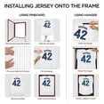SamyoHome Jersey Display Frame Case, Lockable Jersey Storage Shadow Box ...