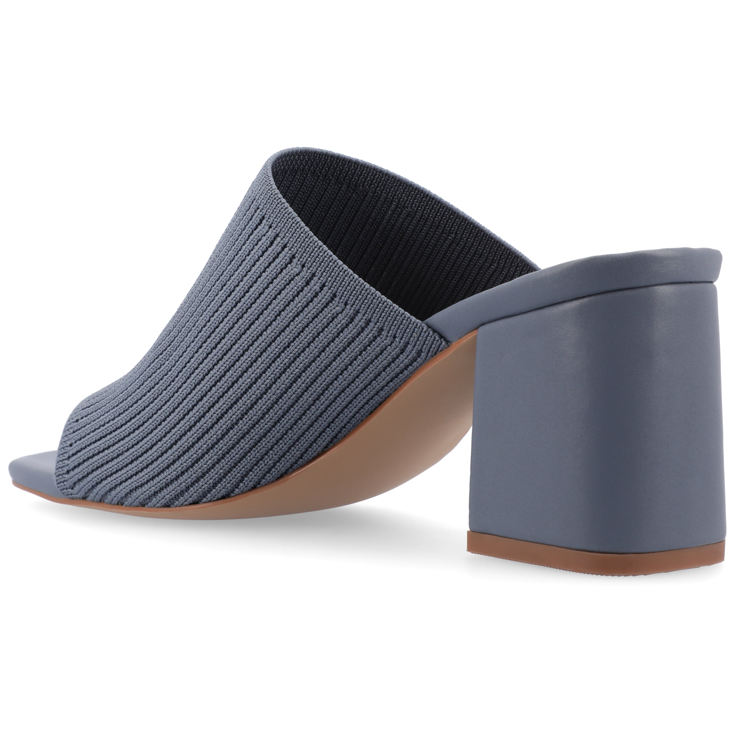 Journee Womens Lorenna Open Square Toe Block Heel Dress Sandals, Widths Available