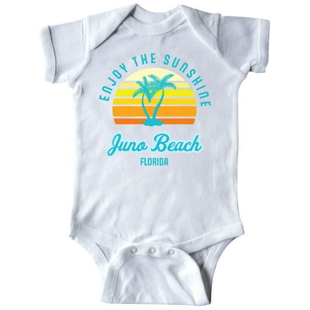 

Inktastic Summer Enjoy the Sunshine Juno Beach Florida in Blue Gift Baby Boy or Baby Girl Bodysuit