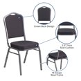 thumbnail image 2 of Flash Furniture Hercules Series Crown Back Stacking Banquet Chair in Black Patterned Fabric, 2 of 9