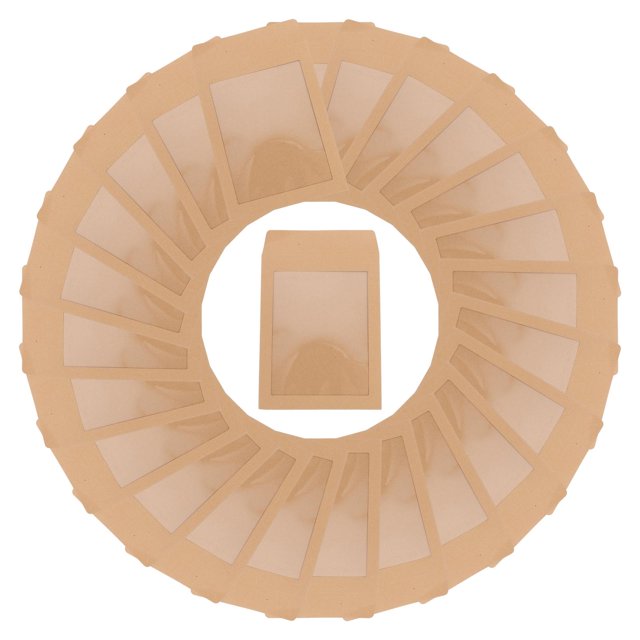 OULII 25 Pcs Enveloppes en Papier Kraft pour Invitations Cartes de Vœux et Rangement de Documents d'Expédition