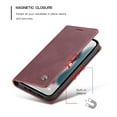thumbnail image 4 of Wallet Case for iPhone 14 Plus（6.7"） for Men Women Girls, Kickstand Folio Flip Phone Case with Card Holder for Apple iPhone 14 Plus（6.7"） 2022, Wine, 4 of 9