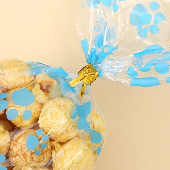 SEWOART 800Pcs Treat Bags Ties in Golden Color for Festive Wrapping and Secure Closure