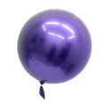 thumbnail image 3 of Globos redondos de lámina metálica grande para decoración de banquete de boda Púrpura Yuyangstore Globos metálicos grandes, 3 of 8