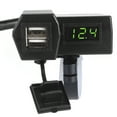 thumbnail image 3 of Universal Motorcycle Dual USB  Socket Adapter, Motorcycle Power Outlet, Voltmeter Display, ABS Material, Waterproof Cover, Dustproof Cover, 3 of 7