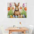 thumbnail image 2 of RUIYC Country Farmhouse Canvas Print Wall Art Decor Spring Easter Tulips Sign Painting Poster Plaque Rustic Home Decoration, 2 of 4