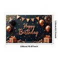 thumbnail image 3 of Yatrandify Decorative Design Birthday Banner Colorful Theme Celebration Banner Durable for Birthday Party Indoor Decoration Event Decoration, 3 of 7