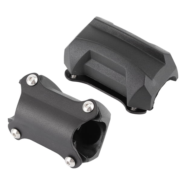 Qiilu Bloque de protección de parachoques de motocicleta negro 25 mm/1 pulgada Protector de parachoques de motocicleta Protector de goma anticaída Ajuste universal para R1200GS ANGGREK Otros