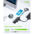 thumbnail image 3 of USB Hub Acer 4 Ports USB 3.0 w/ Type C Power Port for Laptop, 3 of 8