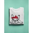 thumbnail image 3 of Cute French Bulldog Laying Sweatshirt Women -SPIdeals Designs, Female x-Large, 3 of 4