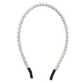 thumbnail image 1 of Imitación Diamante Pelo Aro Diadema, para Mujeres, Blanco, 0.24 Pulgadas Ancho, 1 of 7
