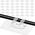 thumbnail image 4 of 100Pcs Hooks for Outdoor String Lights Waterproof for Patio Hanging Christmas Light Cable Cord Rope Organizer, 4 of 5