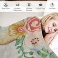 thumbnail image 3 of Orinice Flowers Warm Lightweight Blanket Soft Fleece Blankets Throw Blanket for Living Rooms Sofa Decor Cow Gifts All Seasons - Multiple Sizes Available 50x60in, 3 of 6