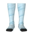 thumbnail image 2 of Picia Women Crew Soft Moisture-wicking Socks Blue Marble Pattern Design Cotton Socks, One Size fit All, 2 of 9